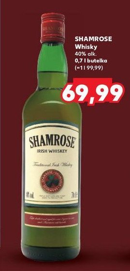 Whiskey Shamrose promocja w Kaufland