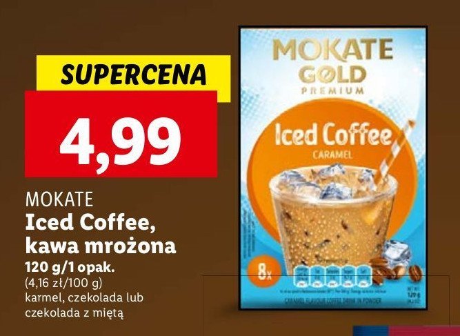 Napój kawowy iced coffee caramel MOKATE GOLD PREMIUM promocja