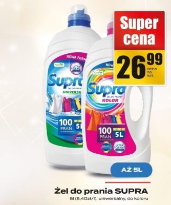 Żel do prania SUPRA promocja w Supeco