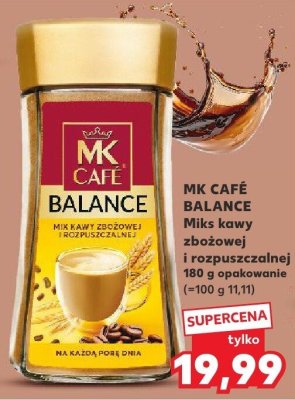 Miks kawy zbożowej i rozpuszczalnej Balance MK Café promocja w Kaufland