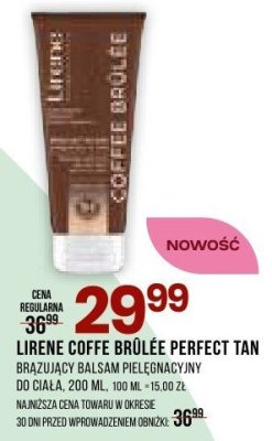 Balsam Lirene Brûlée Perfect Tan brązująco-pielęgnacyjny do ciała, 200 ml promocja w Drogerie Natura