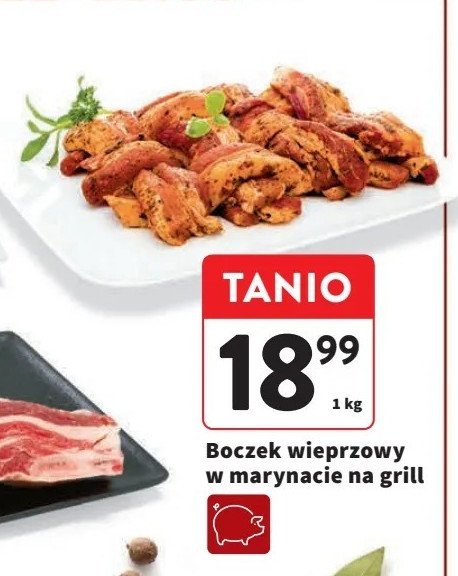 Boczek wieprzowy bez kości na grill w marynacie promocja