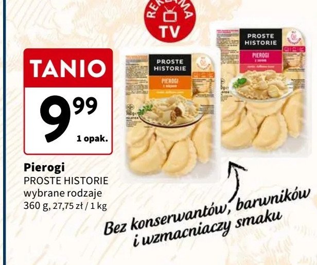 Pierogi z serem Iglotex proste historie promocja