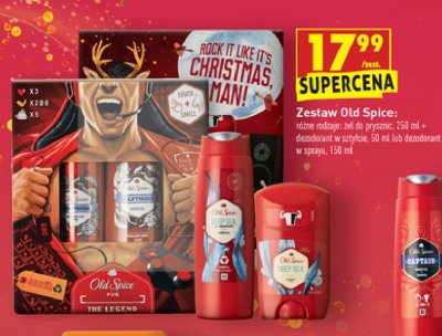 Zestaw w pudełku rock: żel pod prysznic 250 ml + dezodorant sztyft 50 ml Old spice zestaw promocja