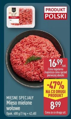 Mięso mielone wołowe promocja w Aldi