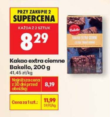 Kakao extra ciemne 200g promocja w Biedronka