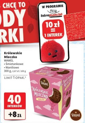 Królewskie Mleczko śmietankowe, waniliowe 300g promocja w Intermarche