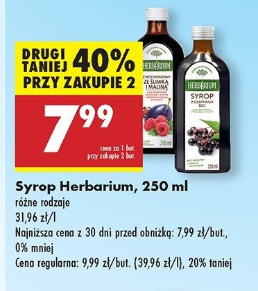 Syrop z czarnego bzu Herbarium promocja