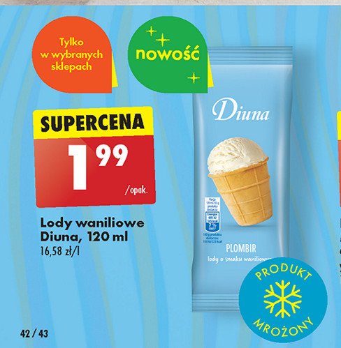 Lody waniliowe Diuna promocja