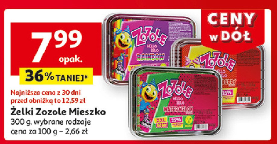 Żelki hello zelo sticks Mieszko zozole promocja w Auchan