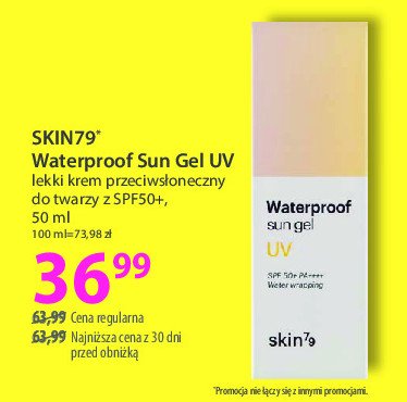 Krem ochronny spf50+ Skin79 promocja