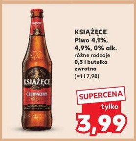 Piwo Książęce czerwony lager promocja w Kaufland