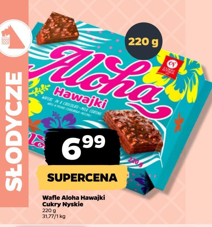 Wafelki aloha hawajki Cukry nyskie promocja w Netto