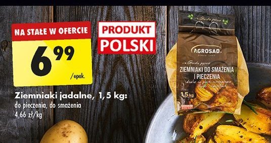 Ziemnaki do smażenia i pieczenia Agrosad promocja w Biedronka