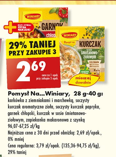 Soczysty kurczak w aromatycznych ziołach Winiary pomysł na ... promocja