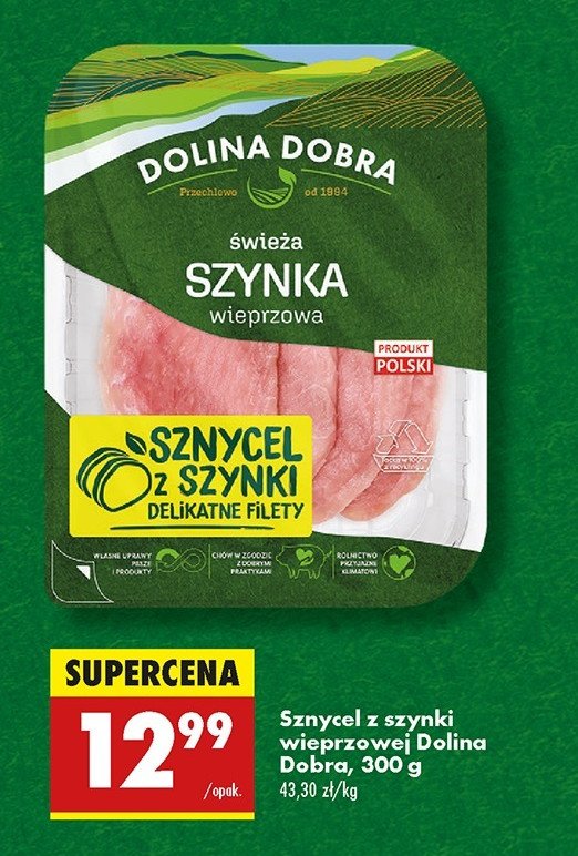 Sznycle z szynki wieprzowej Dolina dobra promocja