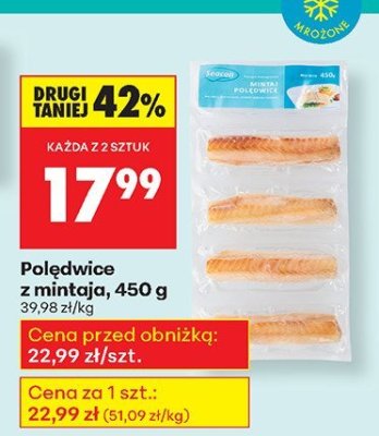 Polędwice z mintaja, 450 g promocja w Biedronka