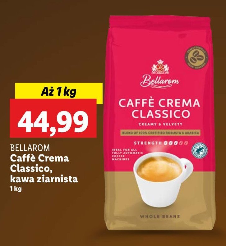 Kawa Bellarom cafe crema promocja