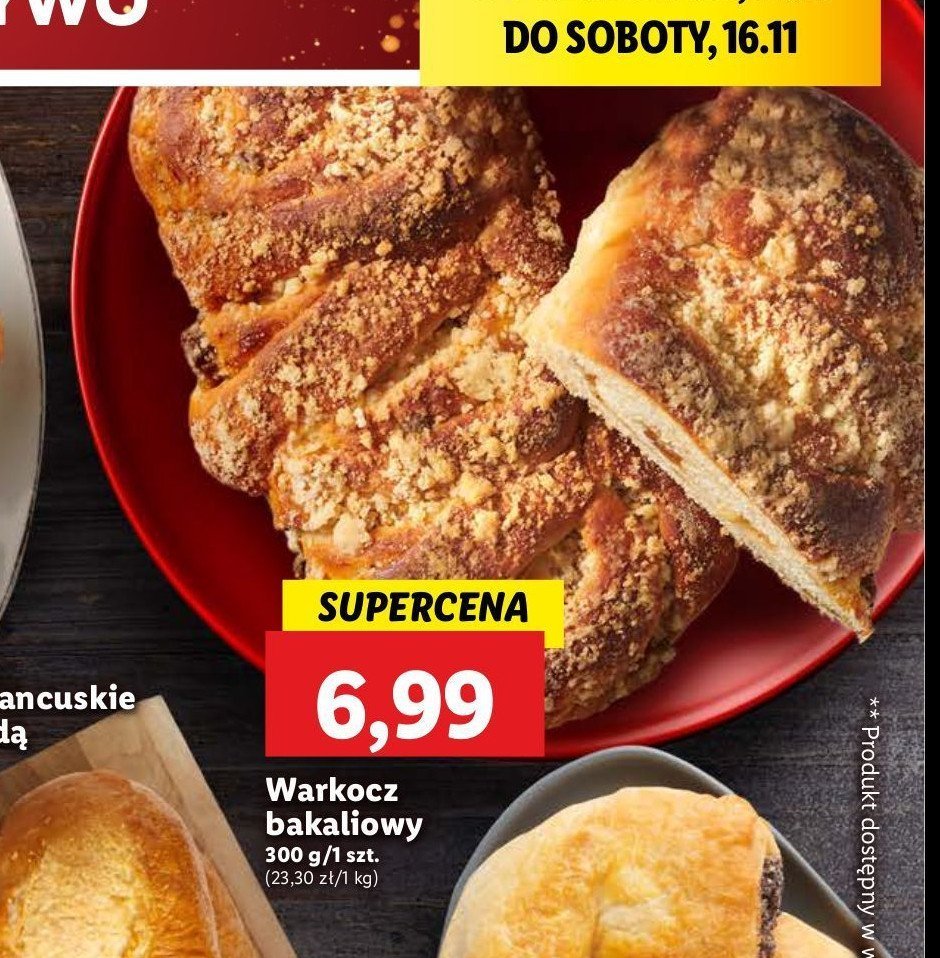 Warkocz bakaliowy promocja w Lidl