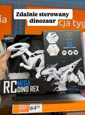 Zdalnie sterowany megadinozaur  promocja w Action