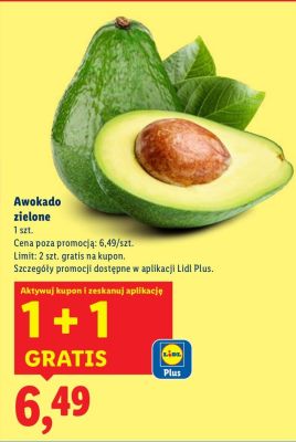 Awokado zielone 1 szt. promocja w Lidl