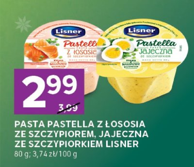 Pasta Pastella jajeczna ze szczypiorkiem Lisner promocja w Stokrotka