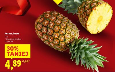 Ananas luzem promocja w Lidl