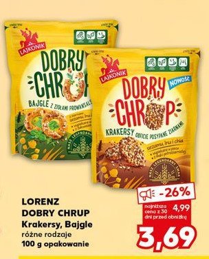 Przek膮ska z ziarnami sezamu lnu i chia Lajkonik dobry chrup promocja