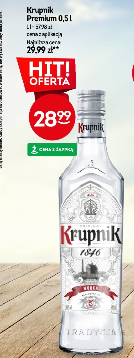 Wódka Krupnik premium promocja w Żabka