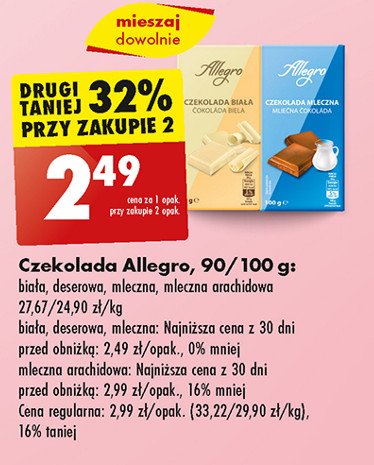 Czekolada mleczna z orzeszkami archaidowymi Allegro promocja