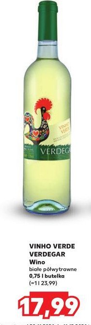 Wino VINHO VERDE VERDEGAR promocja