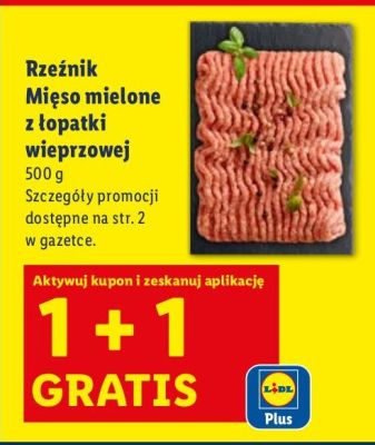 Mięso mielone z łopatki wieprzowej Rzeźnik promocja w Lidl