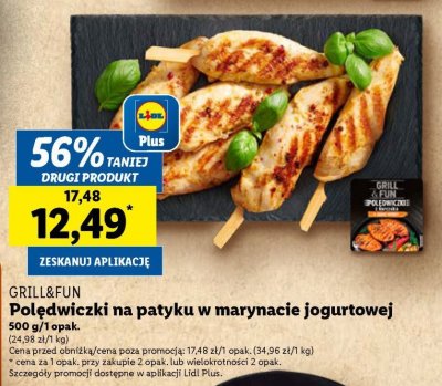 Polędwiczki z kurczaka w łagodnej marynacie Grill and fun promocja