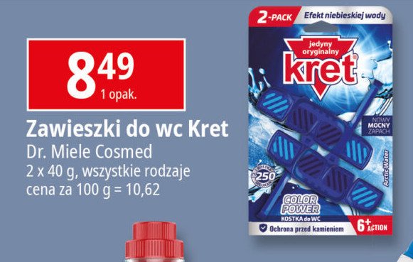 Zawieszka color power arctic water Kret promocja w Leclerc