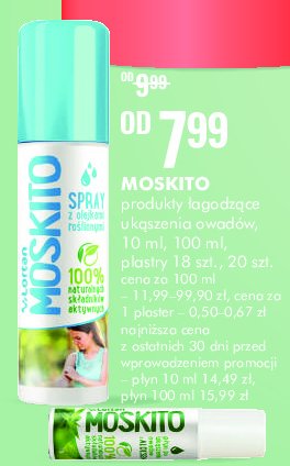 Spray przeciw komarom i kleszczom z olejkami MOSKITO promocja
