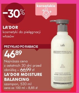 Szampon LA'DOR MOISTURE BALANCING promocja w Super-Pharm