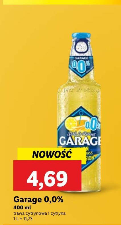 Piwo Garage lemon & lemongrass explosion promocja w Lidl