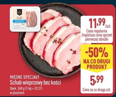 Schab wieprzowy bez kości promocja w Aldi