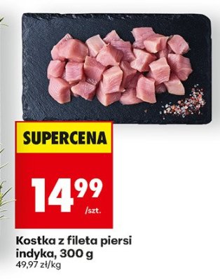 Kostka z fileta piersi indyka, 300 g promocja w Biedronka