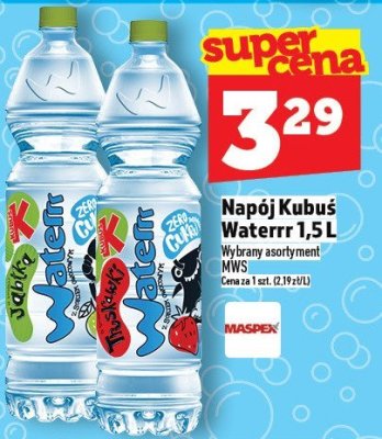 Napój Kubuś Waterrr 1,5L promocja w TOPAZ