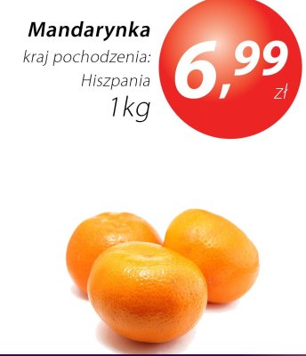 Mandarynka kraj pochodzenia: Hiszpania promocja w Market Point