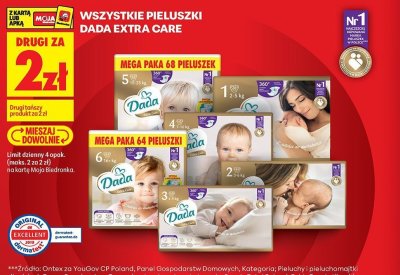 Pieluchy Extra Care wszystkie rodzaje promocja w Biedronka