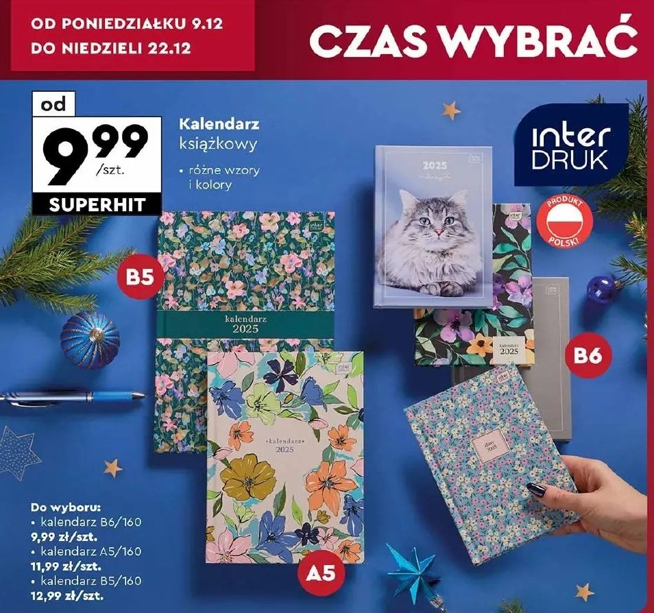 Kalendarz b6/160 Interdruk promocja w Biedronka