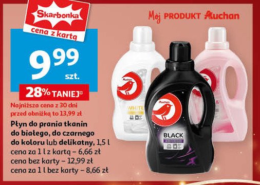 Płyn do prania white Auchan promocja w Auchan