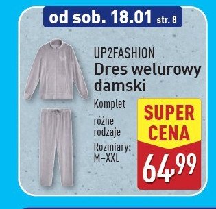 Dres damski welurowy Up2fashion promocja