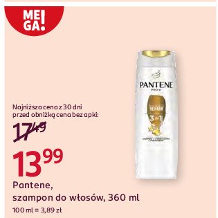 Szampon do włosów intensywna regeneracja Pantene pro-v promocja w Rossmann