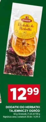 Dodatki do herbatki Tajemniczy Ogród promocja w Stokrotka