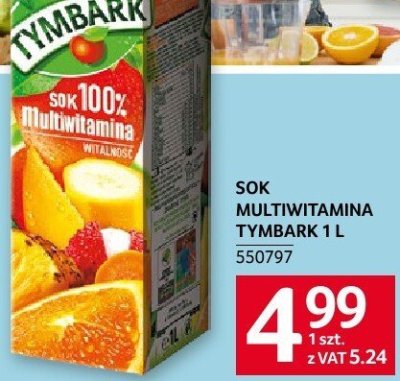 Sok multwitamina Tymbark 1L promocja w Selgros