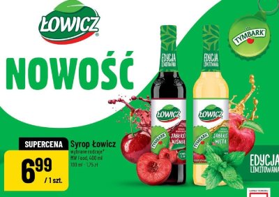 Syrop Łowicz Jabłko-Mięta wybrane rodzaje promocja w POLOmarket