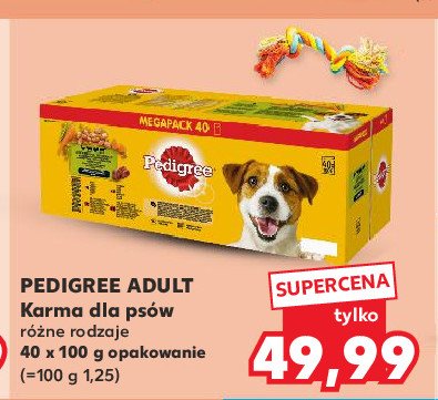 Karma dla psa wybór smaków w galarecie Pedigree vital promocja